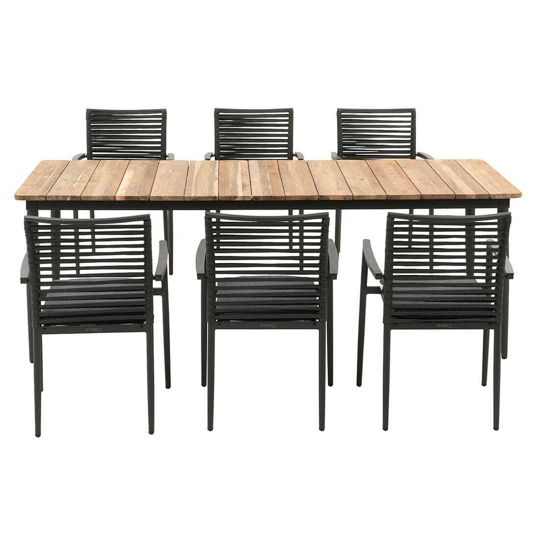 Acamp New Jersey Gartenmöbel-Set L (6 Plätze) Tisch 220x100cm