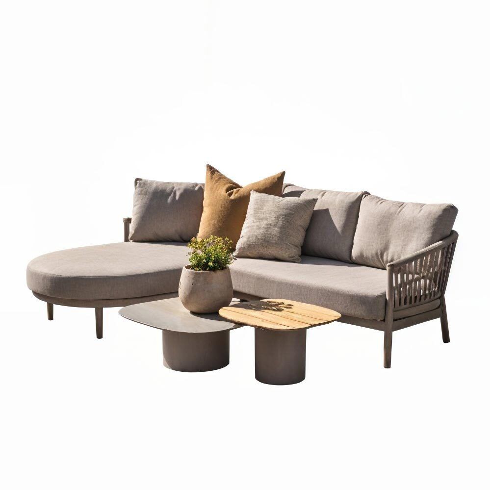 4Seasons Catalana Ecklounge inkl. Loungetische Aluminium/Rope/Olefin