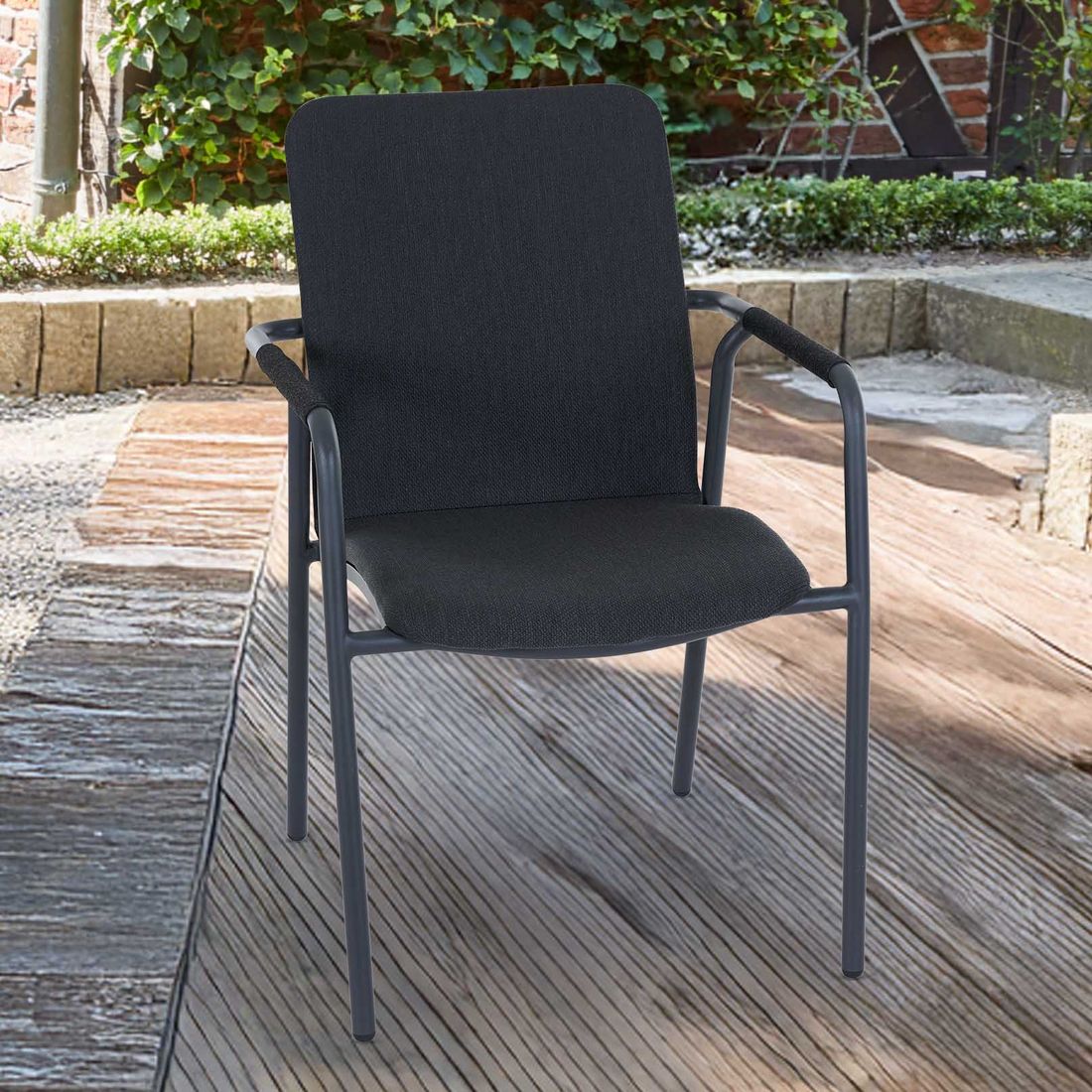 Siena Garden Repton Stapelsessel Aluminium/Texfabric