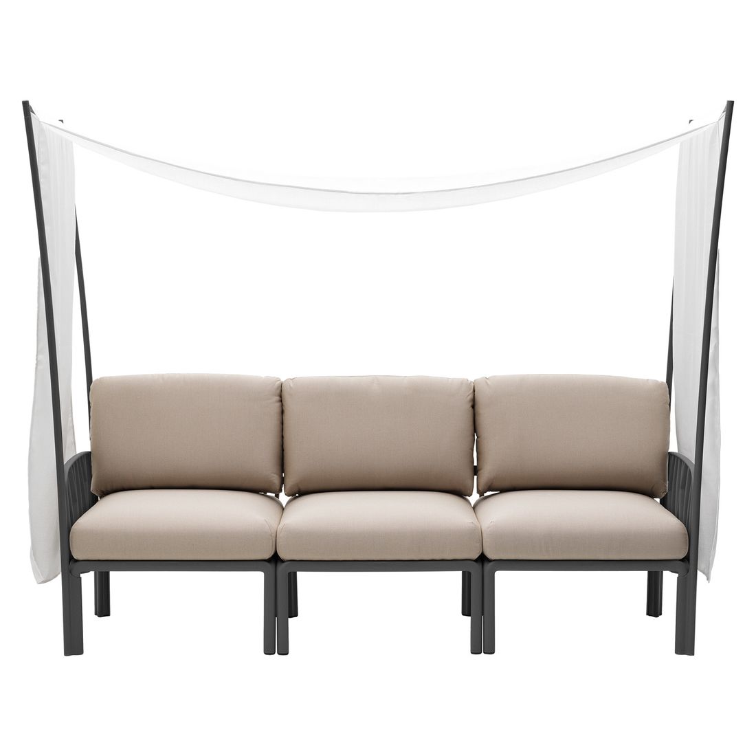 Nardi Komodo Gartenloungesofa inkl. Sonnenschutz Kunststoff/Sunbrella
