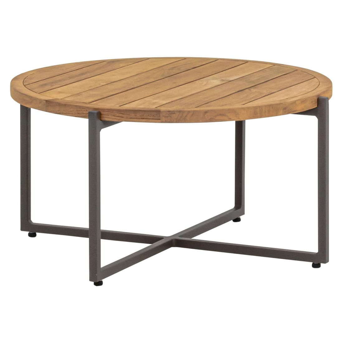 Apple Bee Condor Loungetisch Ø74x38cm Aluminium/Teak