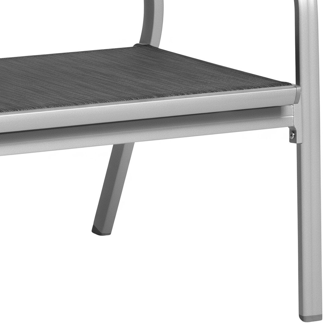 Kettler Basic Plus 2-Sitzer-Gartenbank Aluminium/Outdoorgewebe