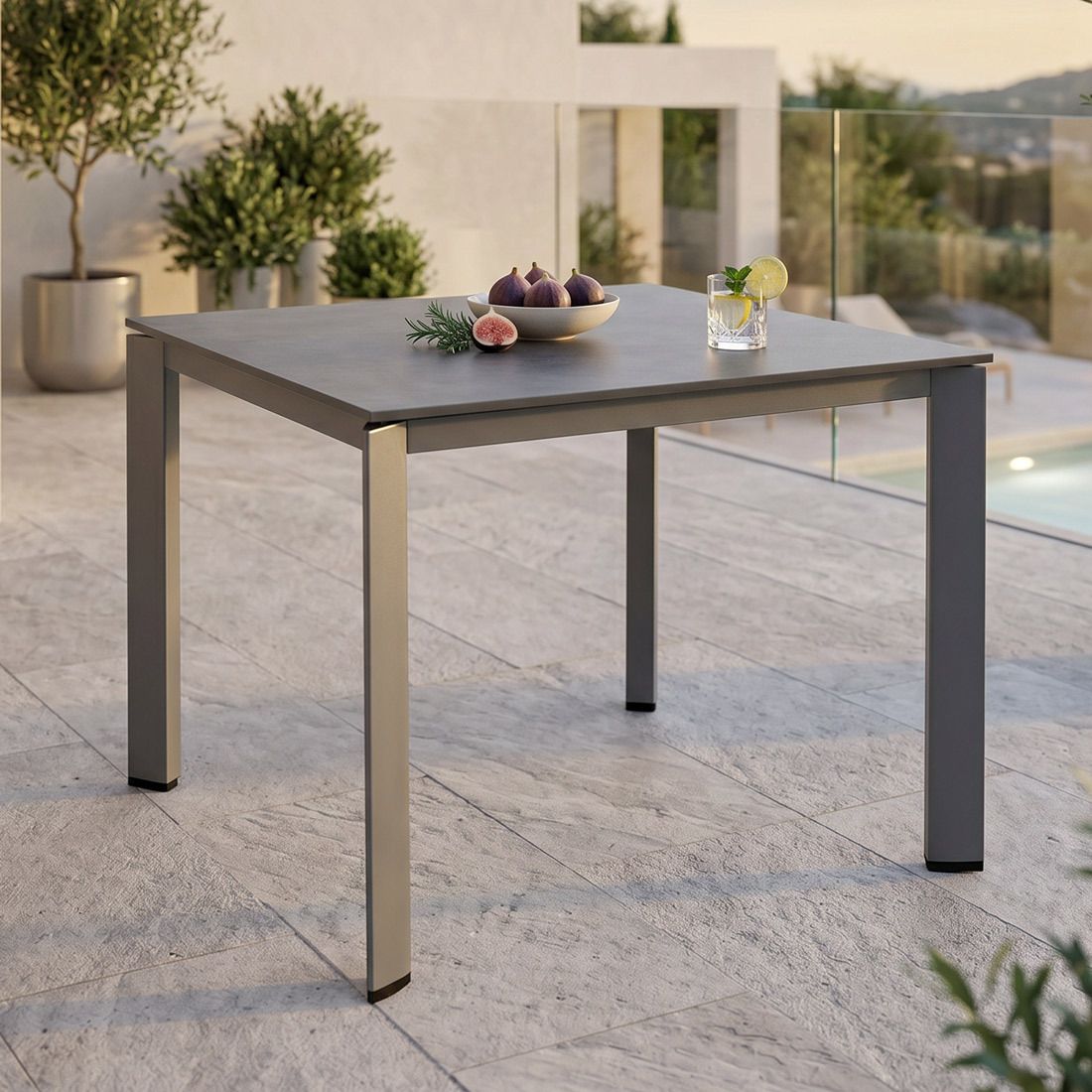 Kettler Edge Gartentisch 95x95cm Aluminium/HPL