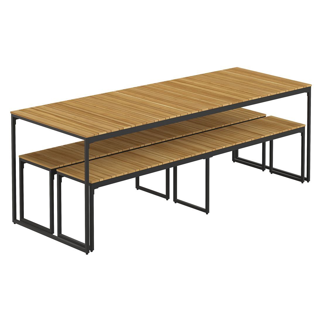 OUTLIV. Floris Gartenmöbel-Set L (6 Plätze) Tisch 210x78cm