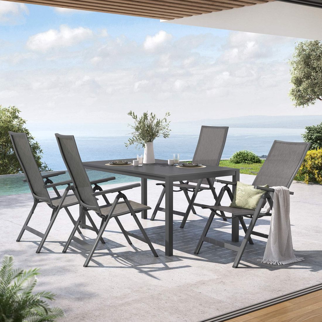 OUTLIV. Jacob Gartenmöbel-Set Tisch 155x90cm
