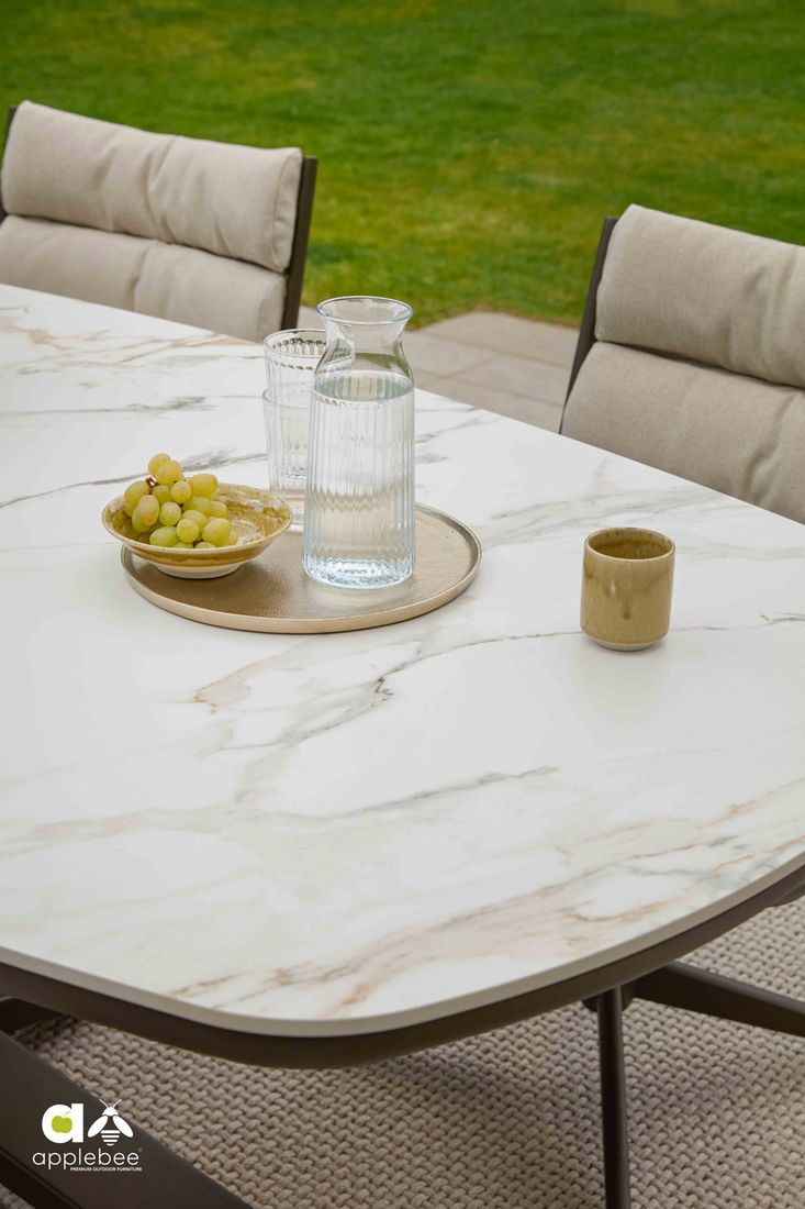 Apple Bee Zanzibar Gartentisch 220x110cm Aluminium/Sinterstone