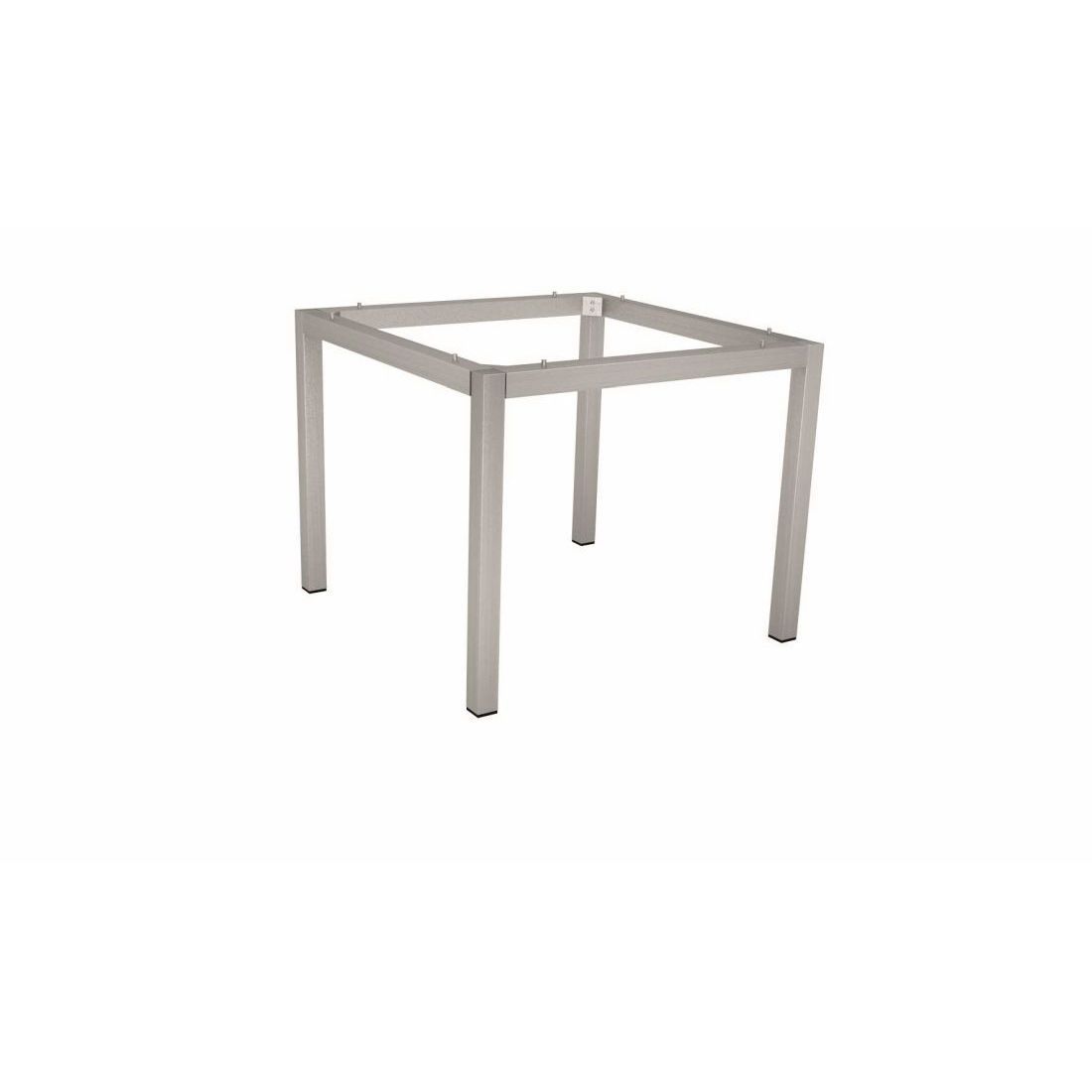 Stern Gartentisch-Gestell 90x90cm Edelstahl Vierkantrohr