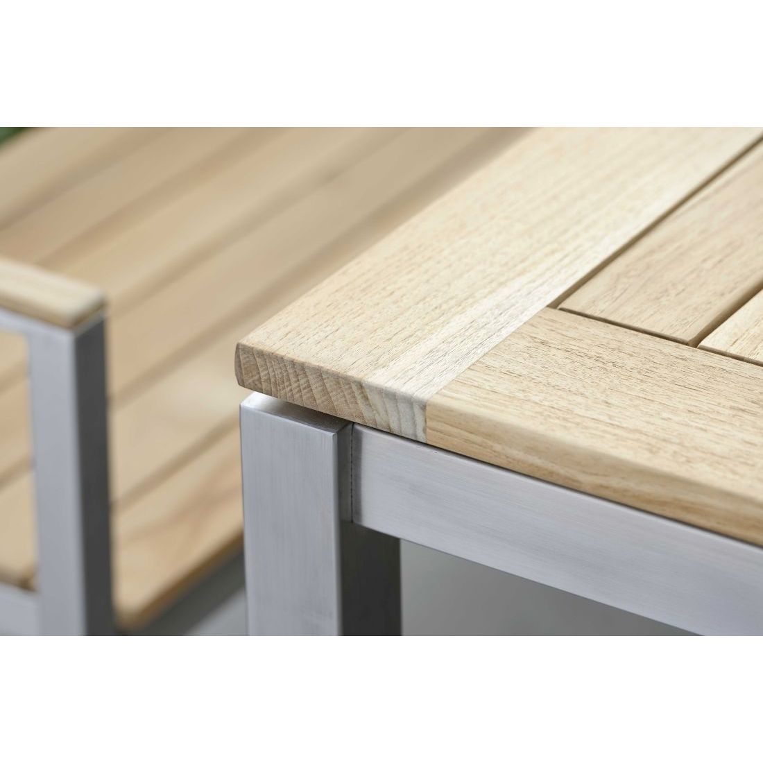 Stern Gartentisch-Gestell 90x90cm Edelstahl Vierkantrohr
