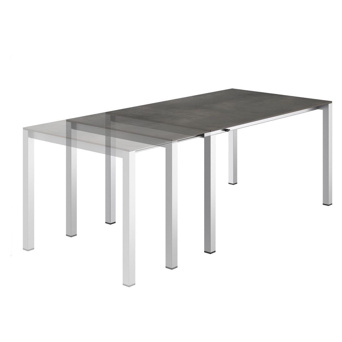 OUTLIV. Ausziehtisch 140/178,5/210x70cm Edelstahl/HPL