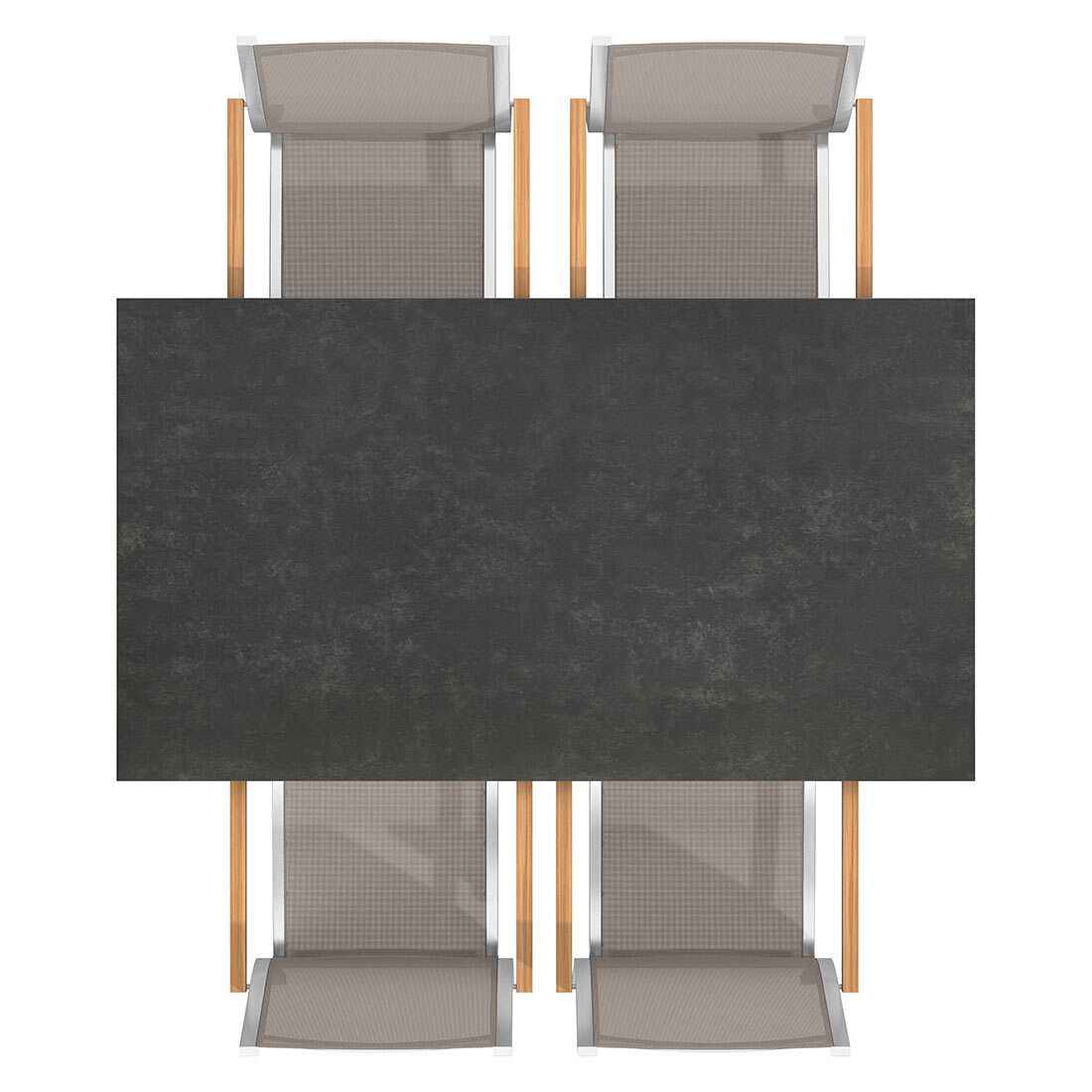 Stern Cardiff Gartenmöbel-Set M (4 Plätze) mit OUTLIV. Tisch 160x90cm