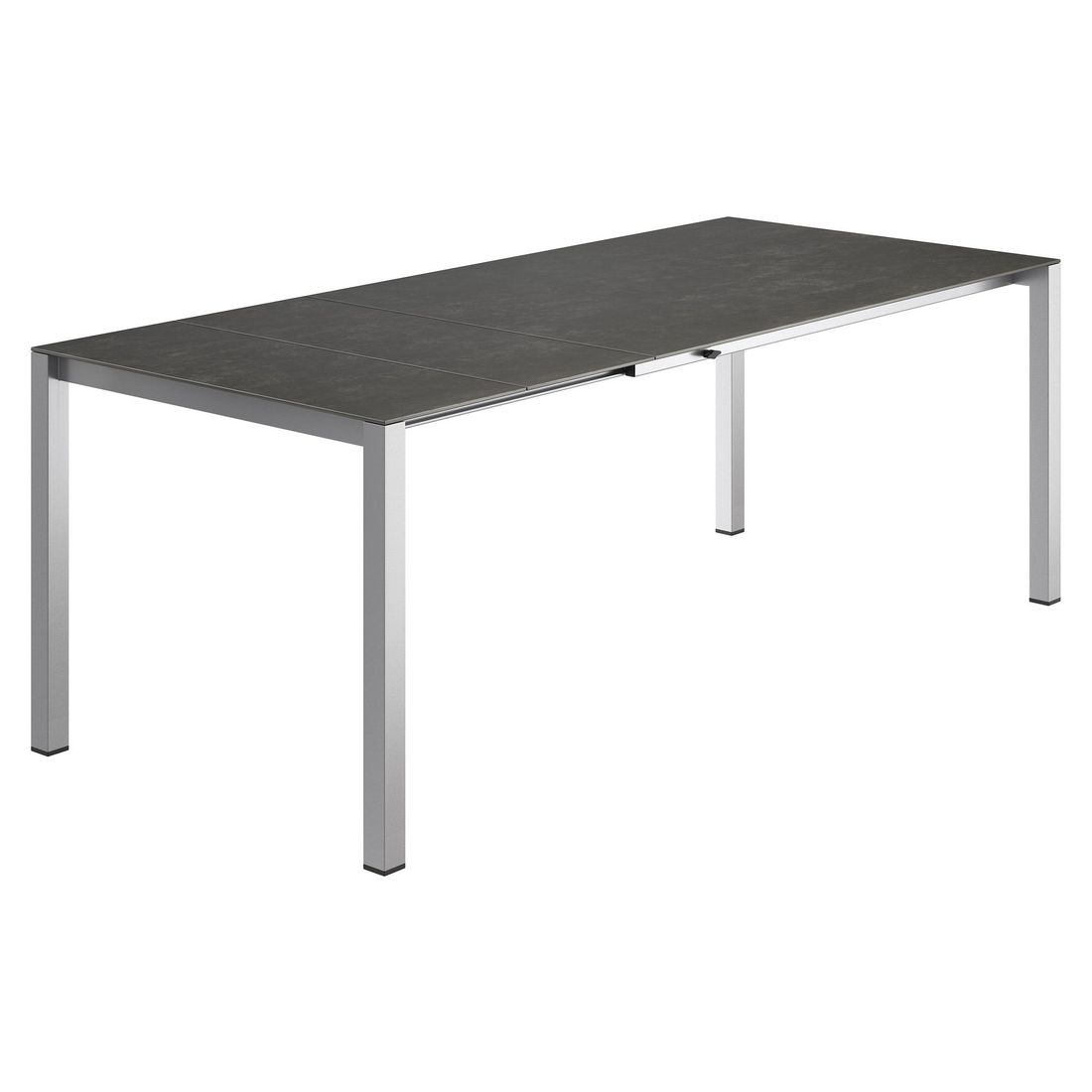 OUTLIV. Ausziehtisch 140/210x70cm Edelstahl/Glaskeramik