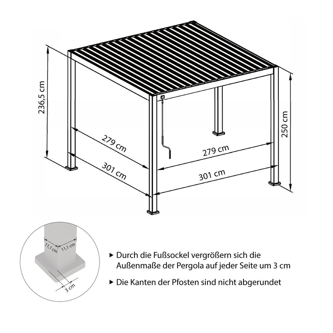 Mirador Deluxe Gartenpergola