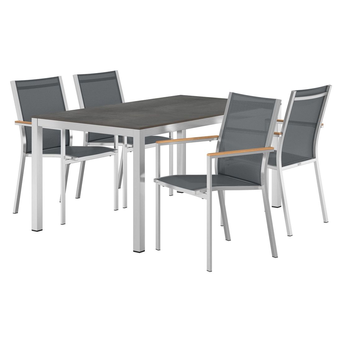 Stern Cardiff Gartenmöbel-Set 5-tlg. Tisch 160x90cm