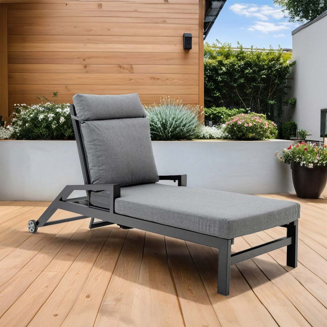 LC Garden Sondrino Gartenliege verstellbar Aluminium/Kunstfaser