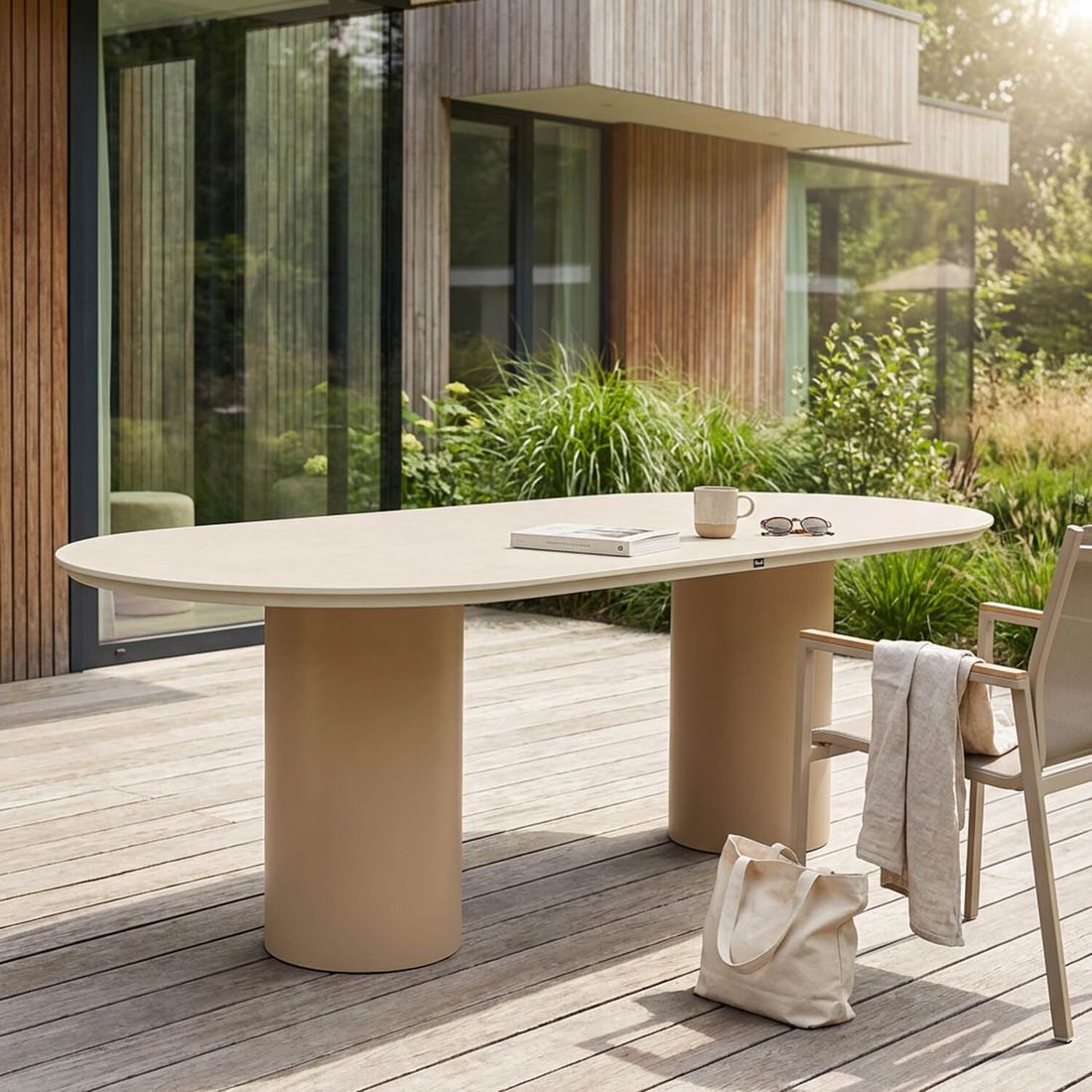 Hartman Valencia Gartentisch Aluminium/Keramik