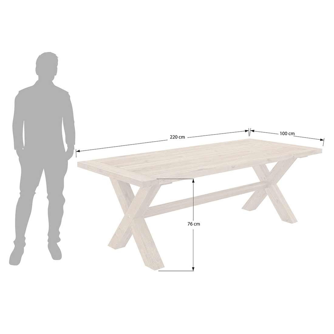 OUTLIV. Clovelly Gartenmöbelset  7-tlg. Tisch 220x100cm