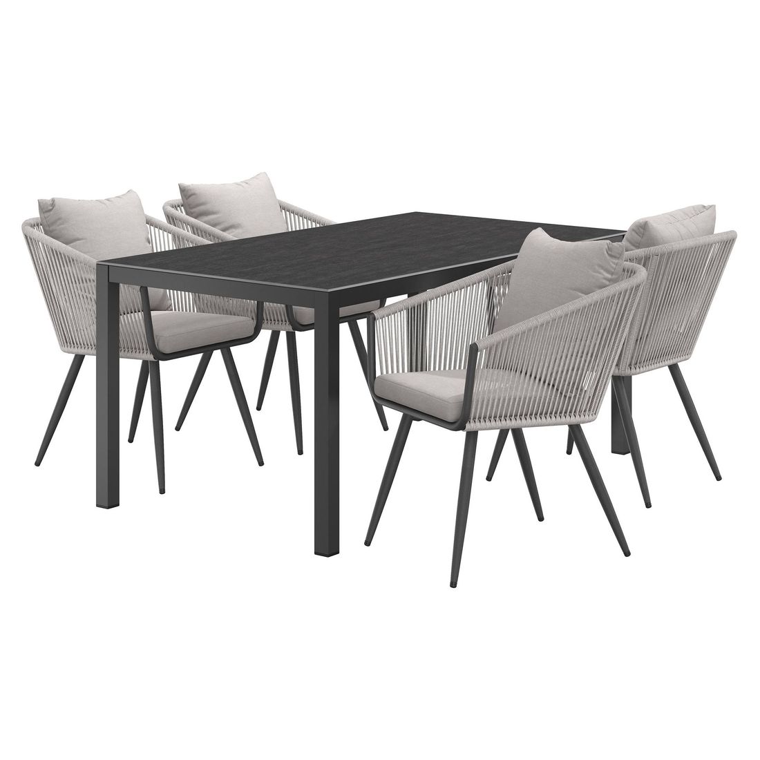 OUTLIV. Alex Gartenmöbel-Set M (4 Plätze) Tisch 160x90cm