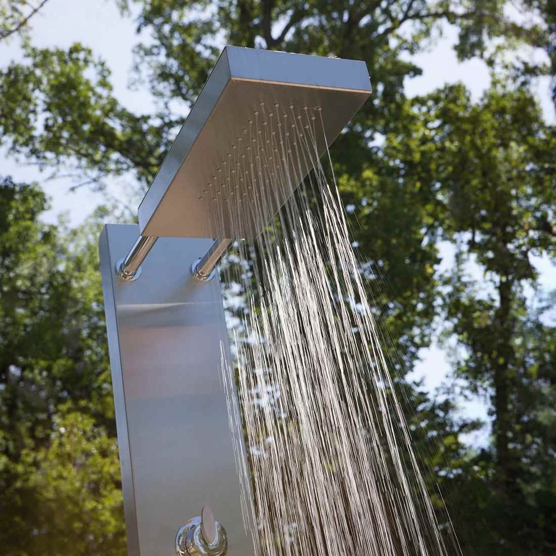 Ideal Elba Gartendusche Warmwasser Edelstahl/WPC