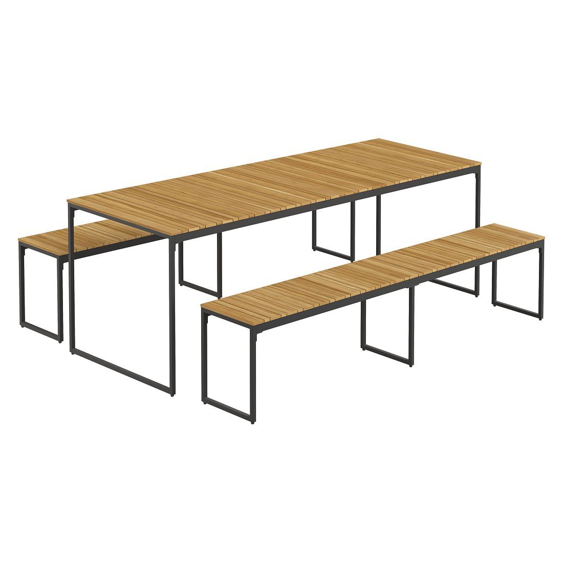 OUTLIV. Floris Gartenmöbel-Set L (6 Plätze) Tisch 210x78cm