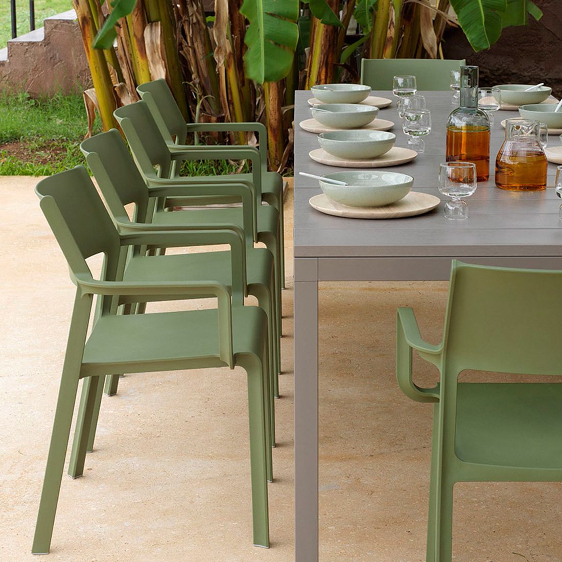 Nardi Trill Gartenmöbel-Set XXL (10 Plätze) Tisch 210/280/100cm