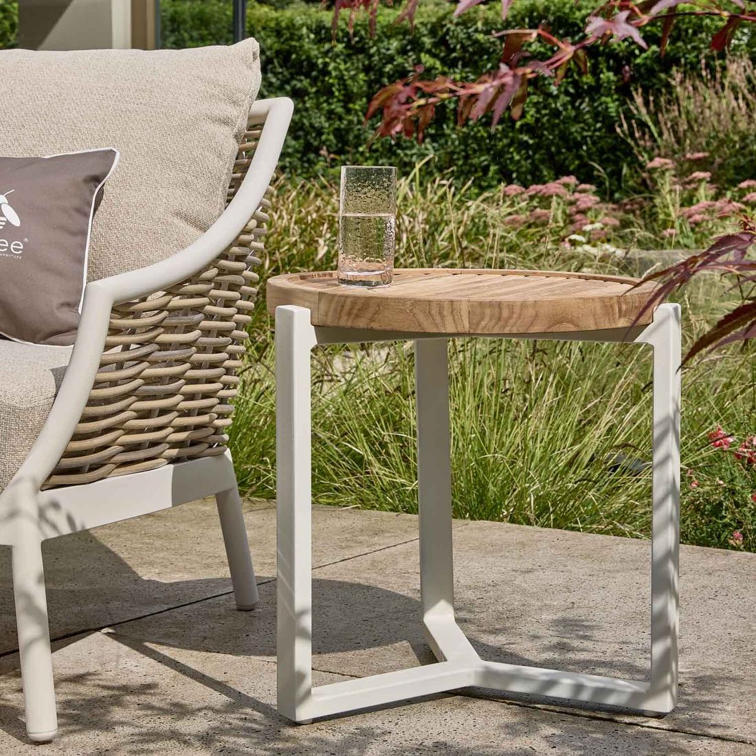 Apple Bee Milou Gartenloungesofa Aluminium/Polyrattan/Bee Wett