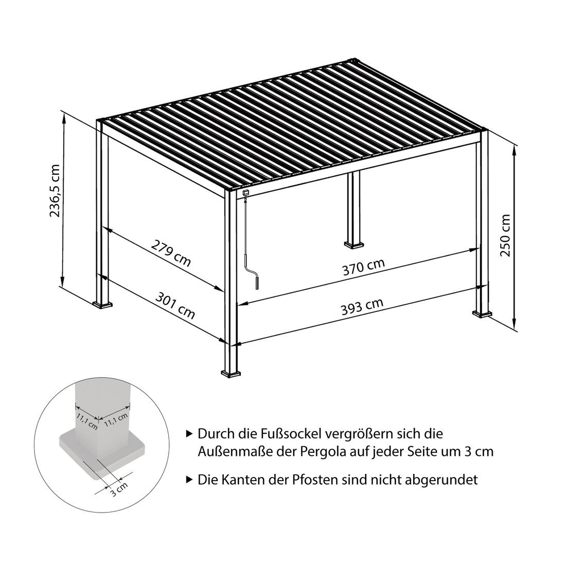 Mirador Deluxe e-Motion Gartenpergola