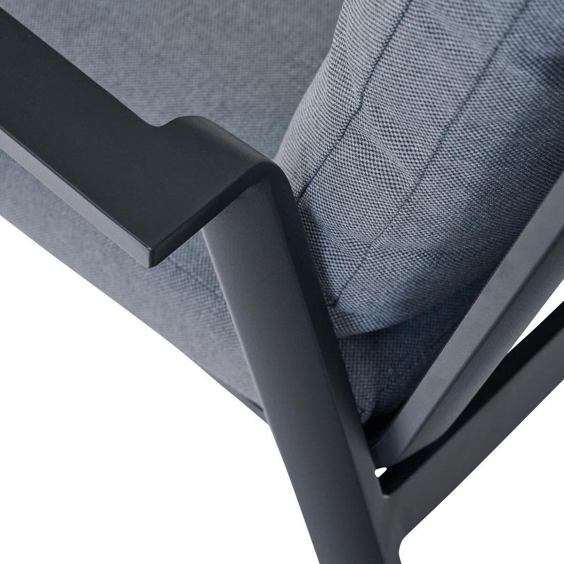 Siena Garden Valencia Stapelsessel Aluminium mit Sitz- und Rückenkissen