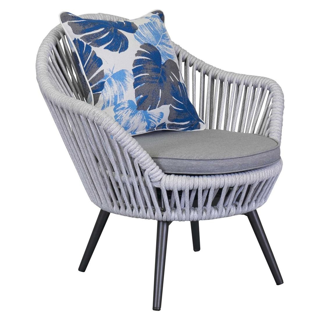 LC Garden Bari Loungesessel Aluminium/Rope