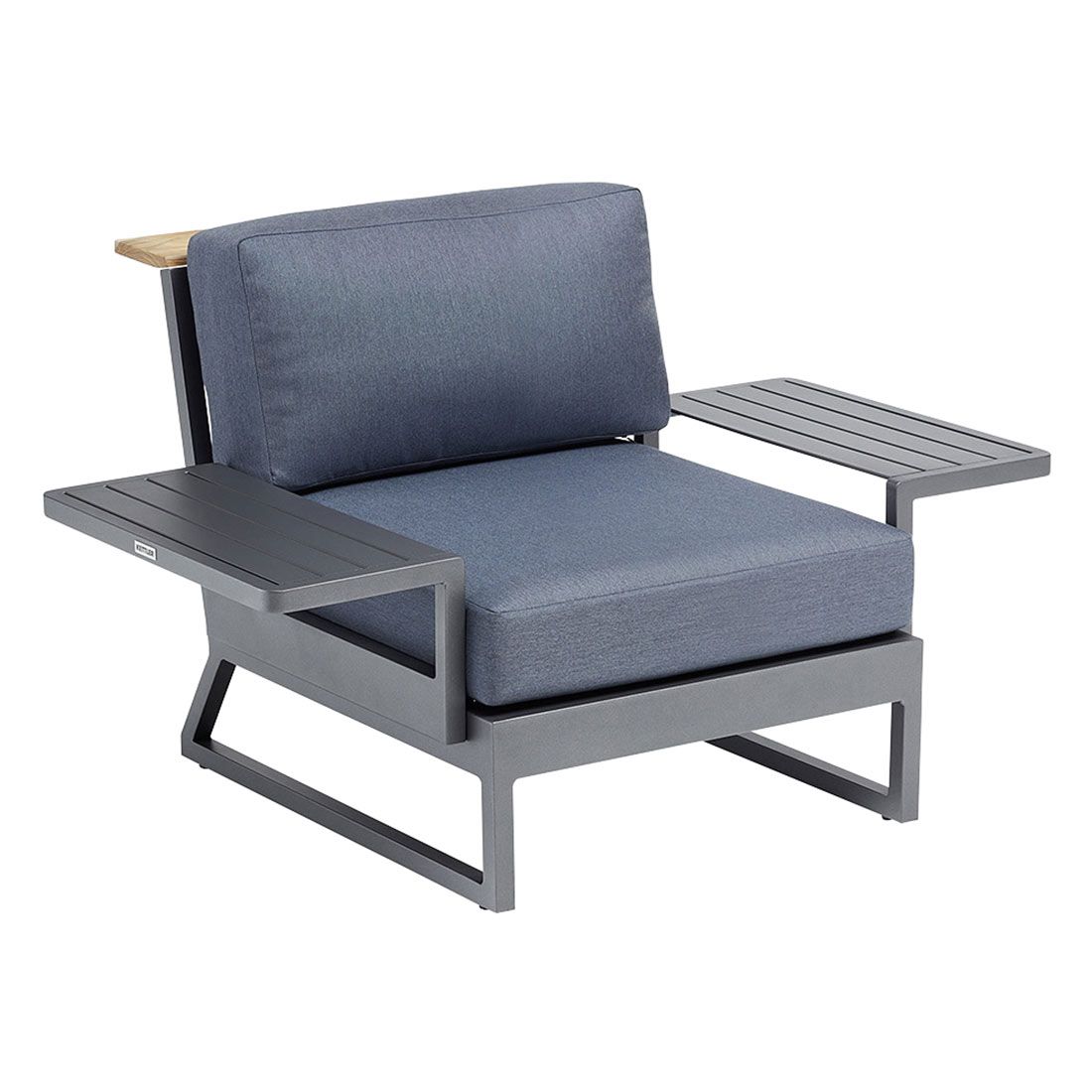 Kettler Ocean Skid Platform Loungesessel Aluminium/Agora
