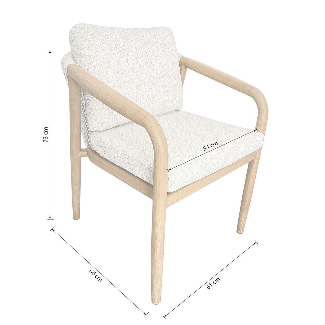 OUTLIV. Tampa Gartensessel Aluminium mit Sitz- und Rückenkissen