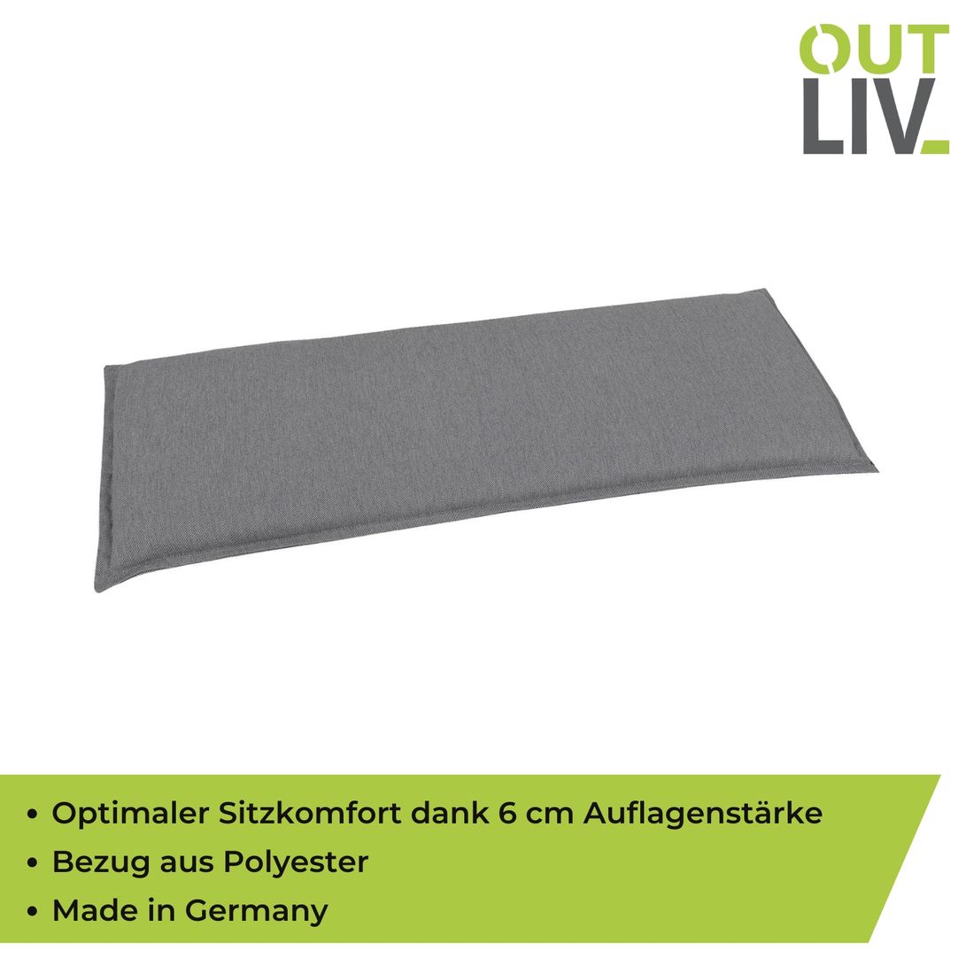OUTLIV. 2-Sitzer Bankauflage 115x48x6cm
