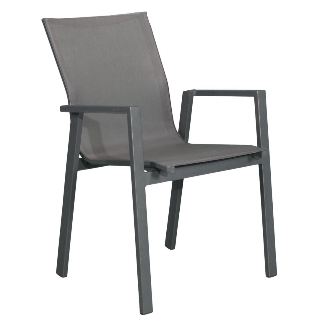 OUTLIV. Pandora Modern Stapelsessel Aluminium/Textilene