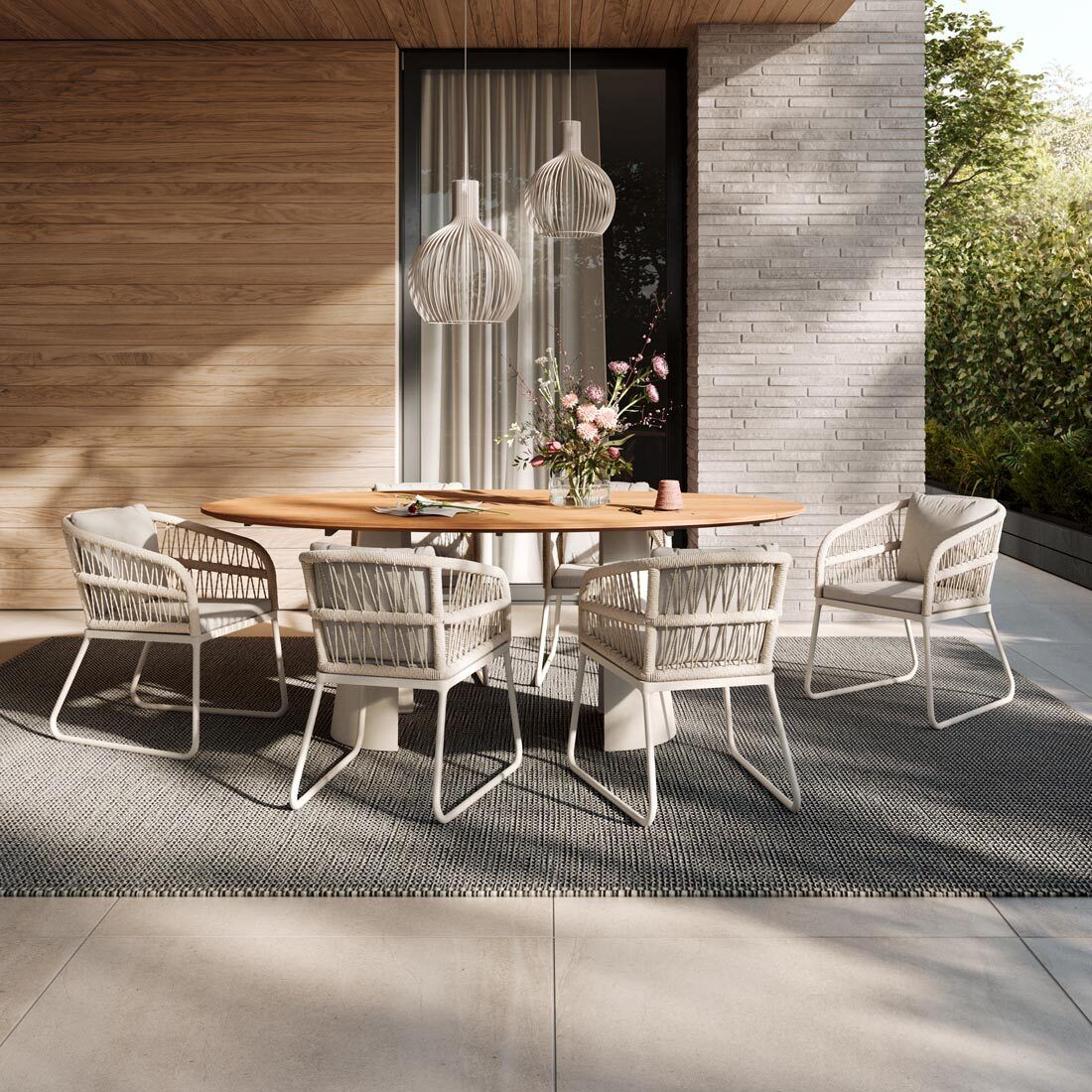 Musterring JustB! Gartentisch Aluminium/Teak