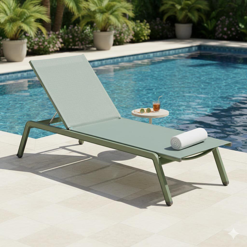 Kettler Latitude Gartenliege verstellbar Aluminium/Outdoorgewebe