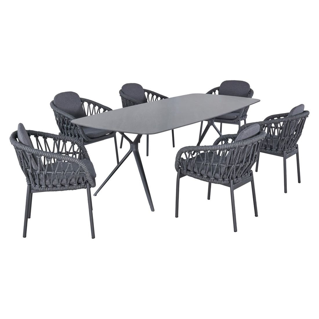 LC Garden Bari Gartentisch Aluminium/Sinterstein