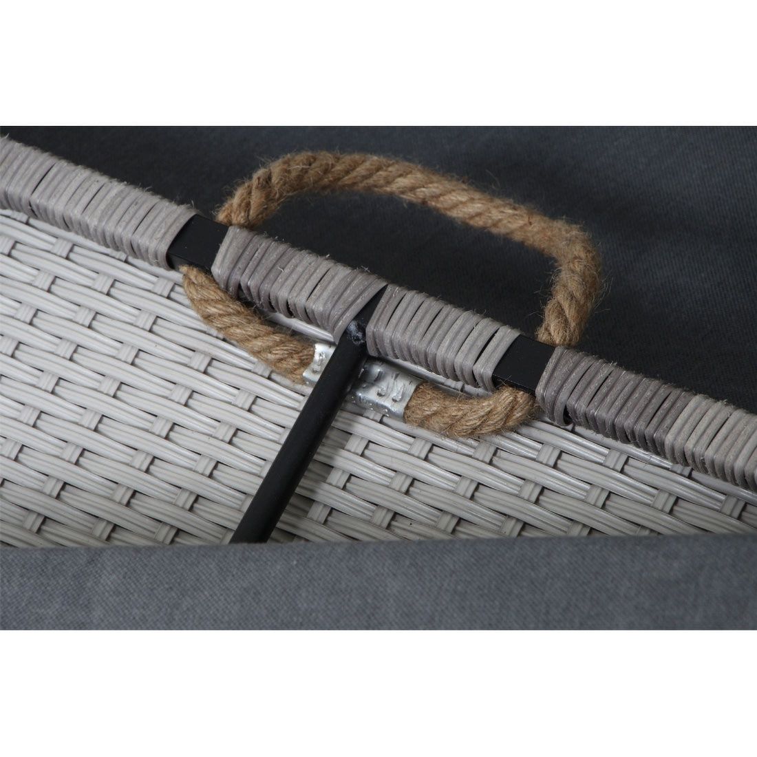 Siena Garden Lobos II Daybed verstellbar Geflecht/Textil inkl. Kissen