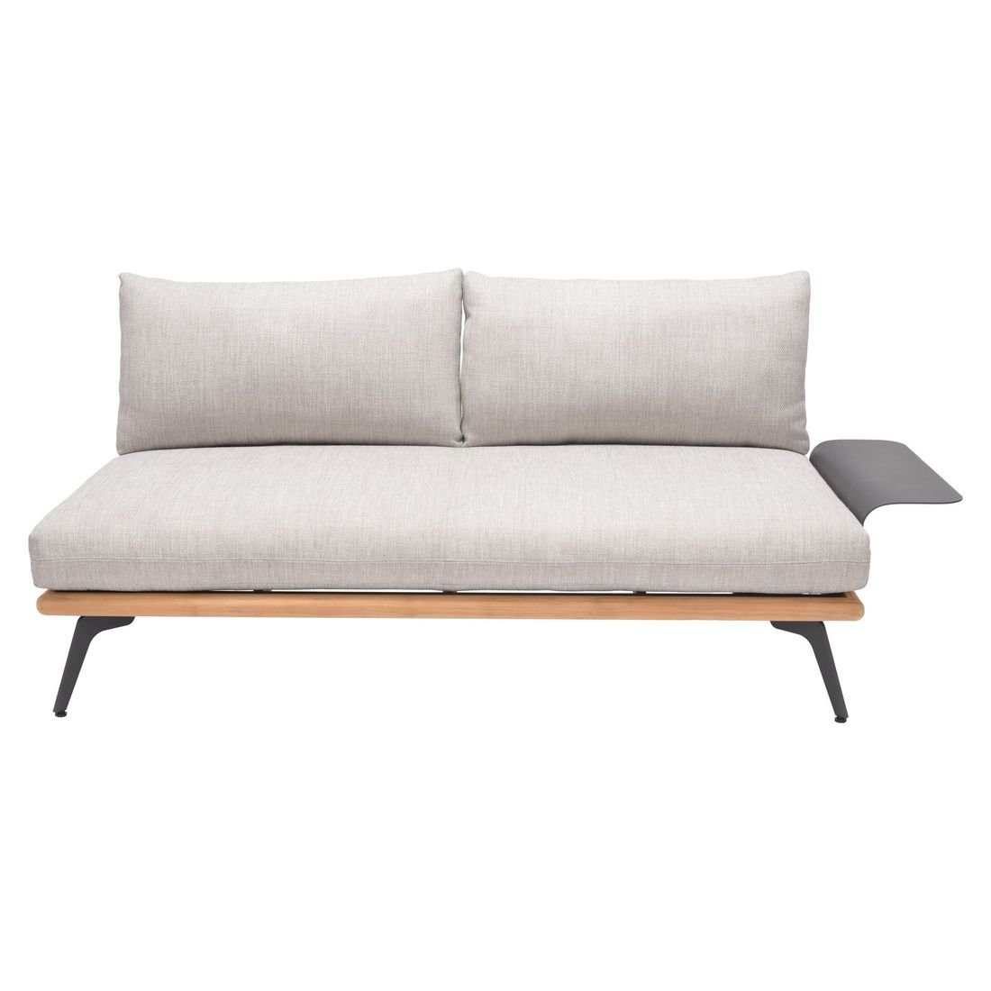 LifestyleGarden Pearl Ecklounge inkl. Loungetisch Aluminium/Teak/Olefin