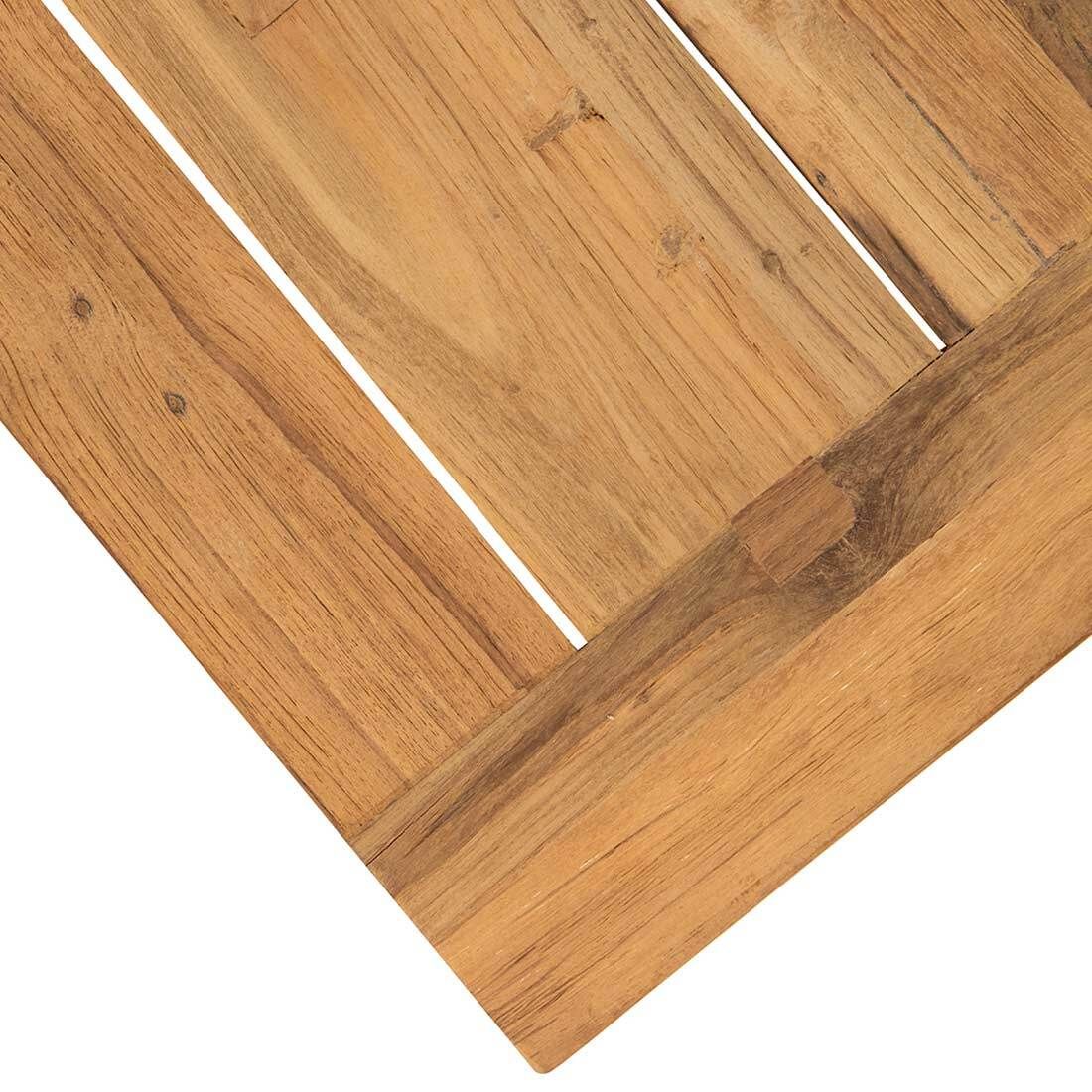 OUTLIV. Gartentisch 200x100cm Stahl/Teak recycelt