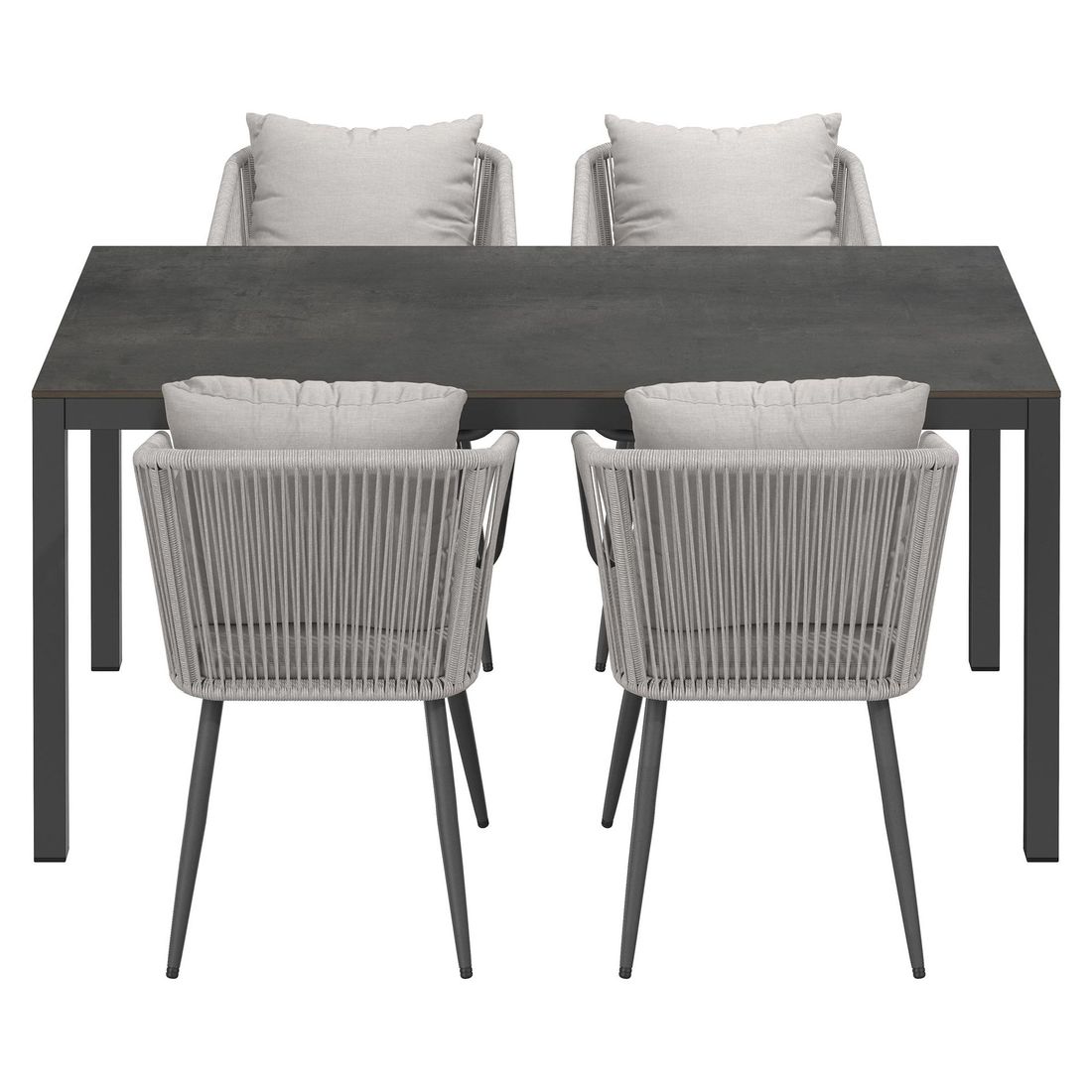 OUTLIV. Alex Gartenmöbel-Set M (4 Plätze) Tisch 160x90cm