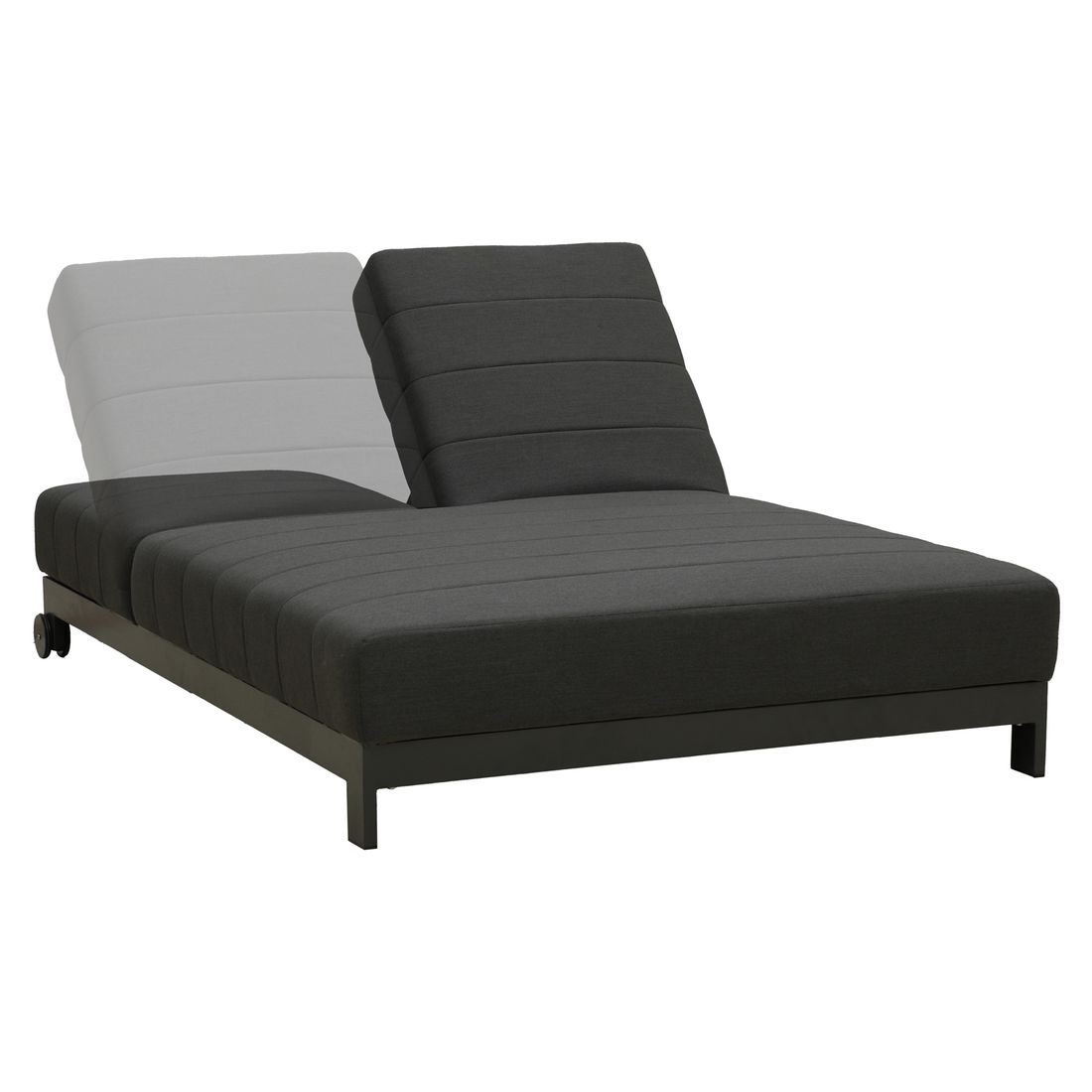 OUTLIV. Miami Doppelliege verstellbar Aluminium/Sunbrella