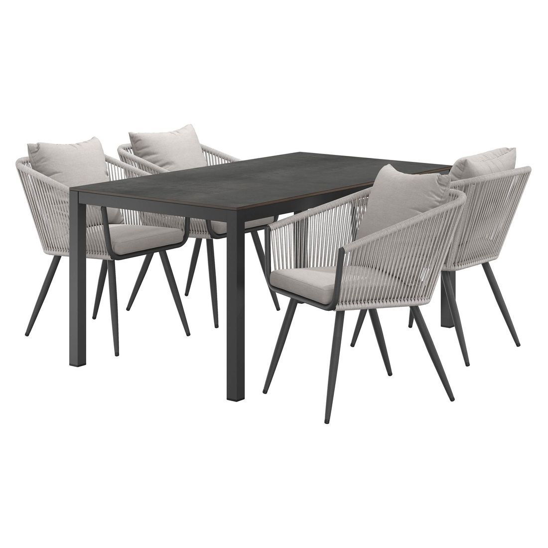 OUTLIV. Alex Gartenmöbel-Set M (4 Plätze) Tisch 160x90cm
