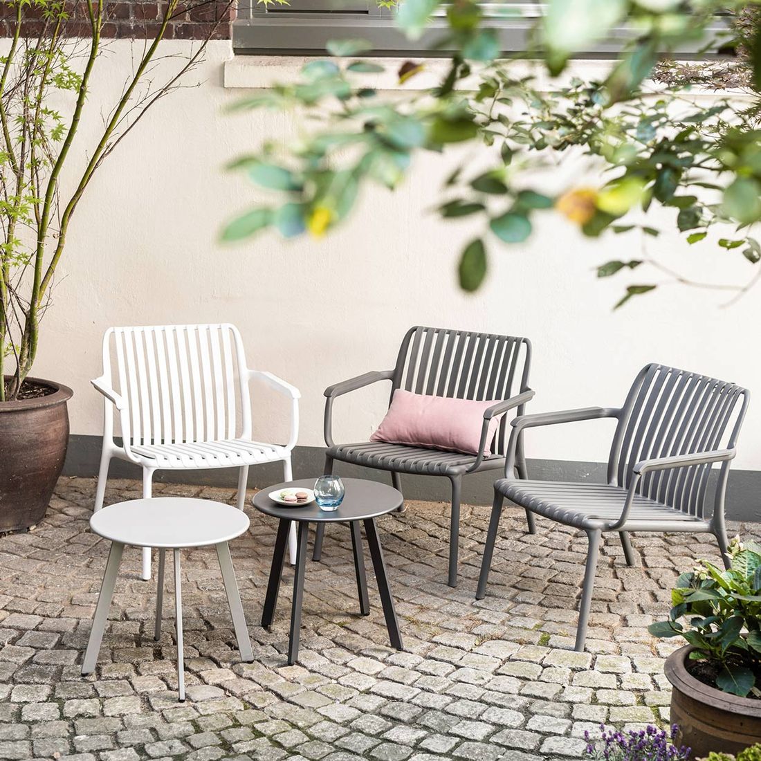 Kettler Beistelltisch Garten Ø48x46cm Stahl