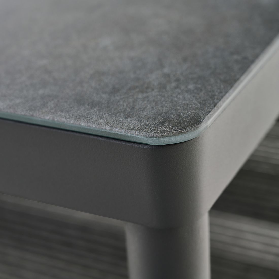 Siena Garden Kansas Loungetisch 75x75cm Aluminium/Glas