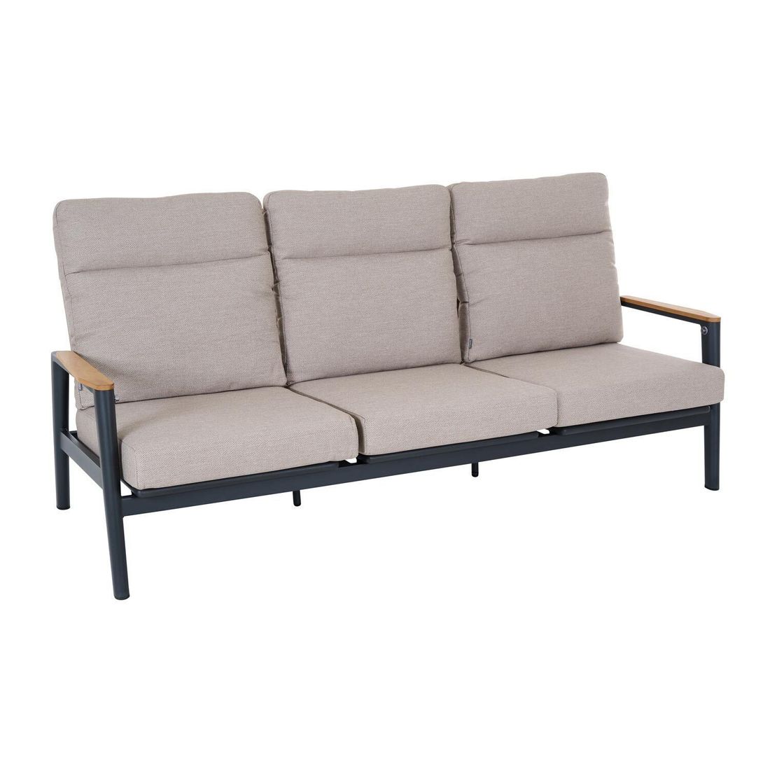Siena Garden Cortina Loungeset verstellbar inkl. OUTLIV. Lifttisch Aluminium/Rope/Polypropylen