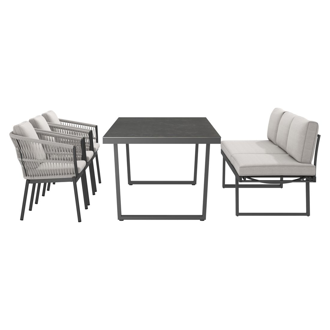 OUTLIV. Alicante Gartenmöbel-Set L (6 Plätze) Tisch 220x100cm