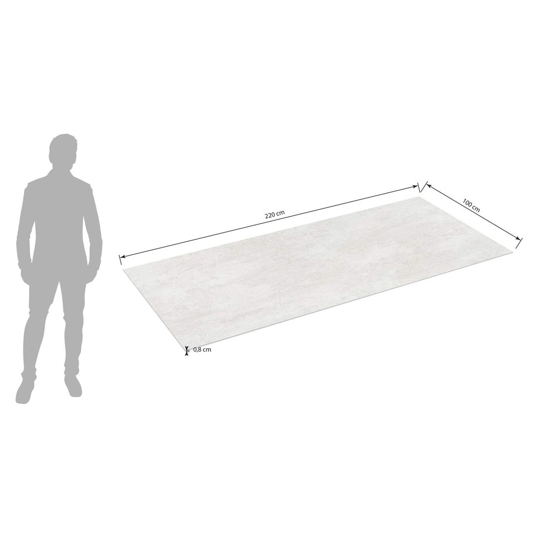 OUTLIV. Gartentisch-Platte Dekton