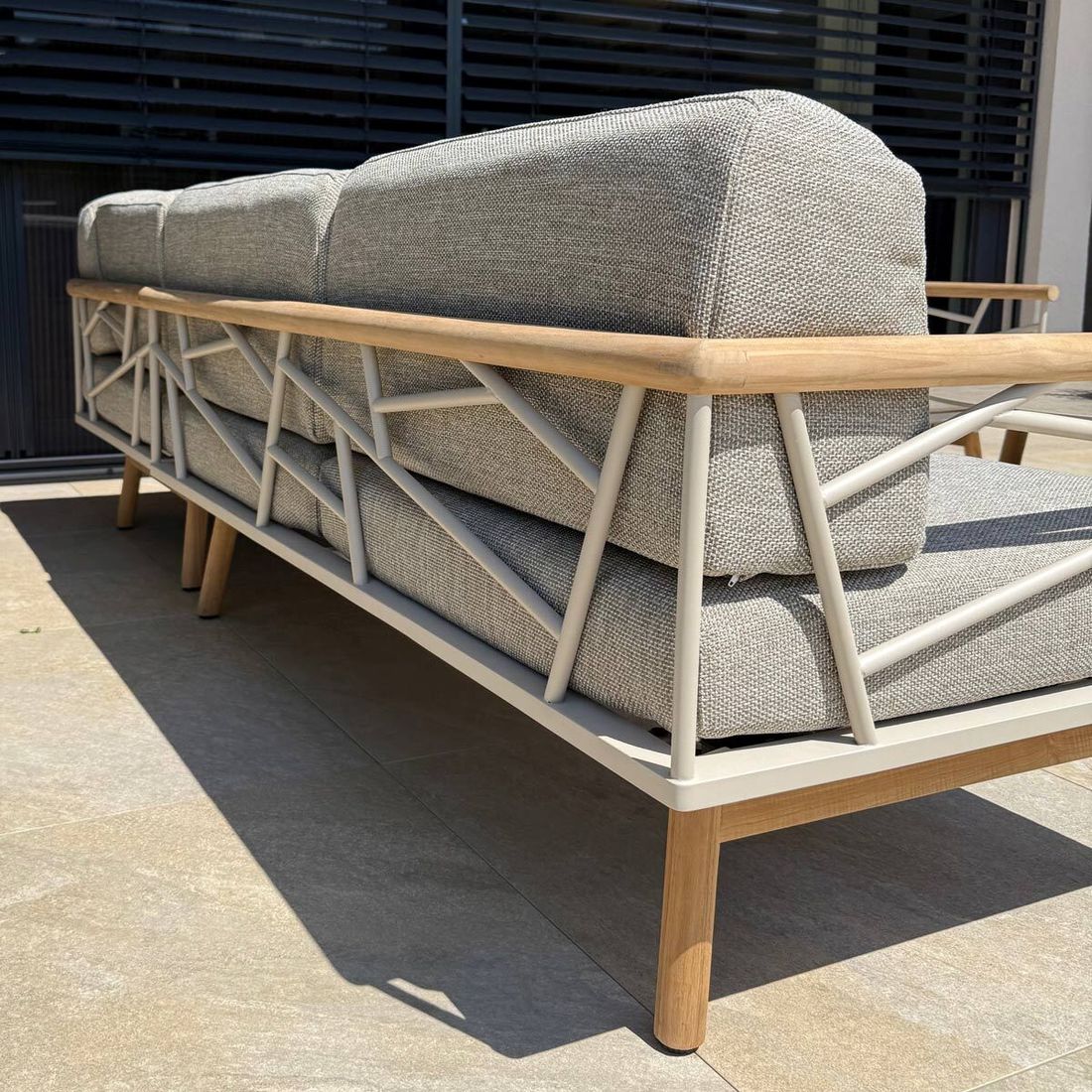 Zebra Solena Ecklounge Edelstahl/Teak/Sunproof