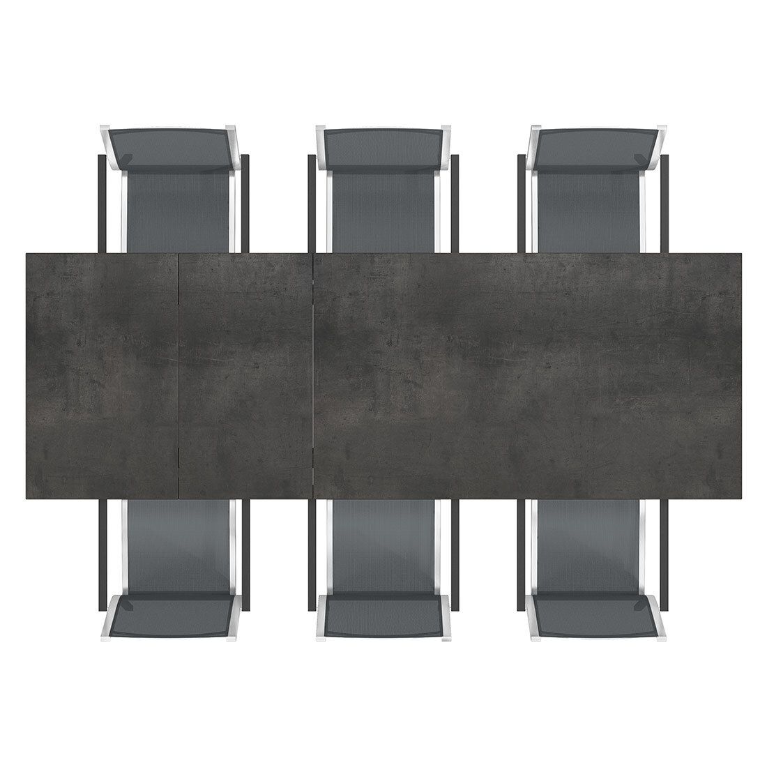 Stern Cardiff Gartenmöbel-Set L (6 Plätze) mit OUTLIV. Tisch 160/217/267x91cm
