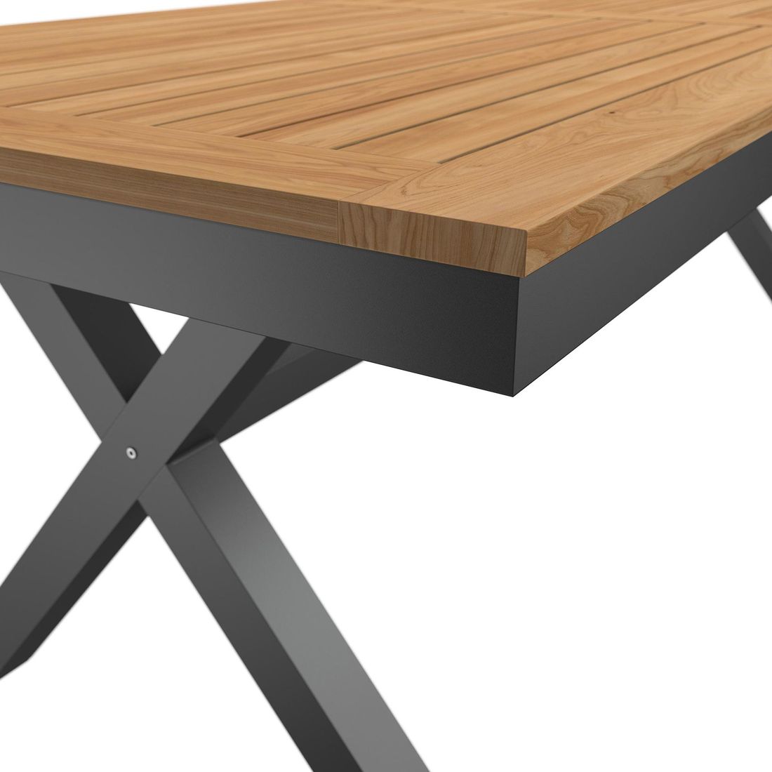 OUTLIV. Gartentisch 220x100cm Aluminium/Teak
