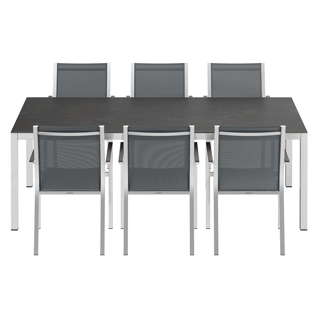 Stern Cardiff Gartenmöbel-Set L (6 Plätze) mit OUTLIV. Tisch 220x100cm